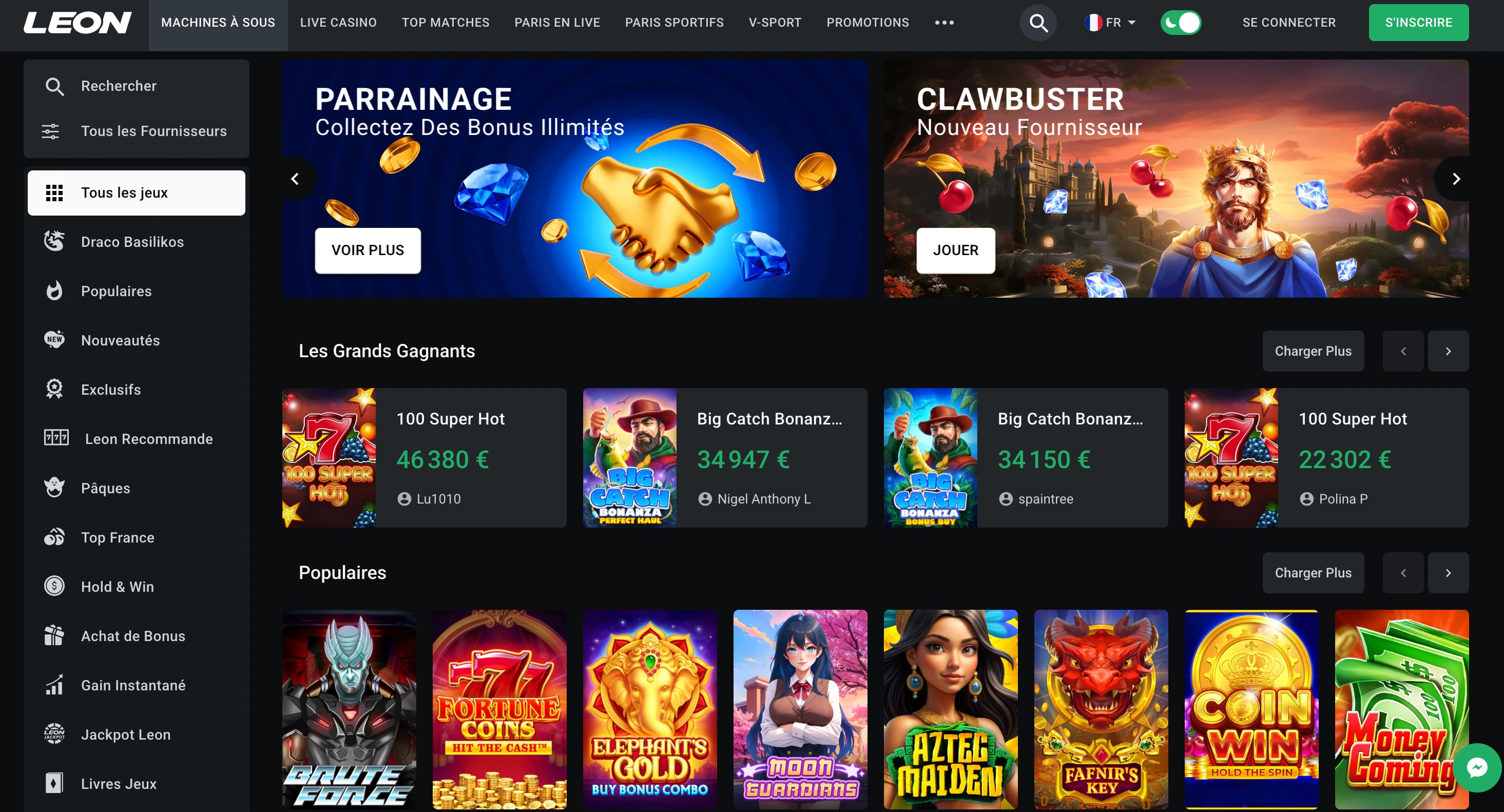 Jeux disponibles sur Leon casino Jeux disponibles sur Leon casino