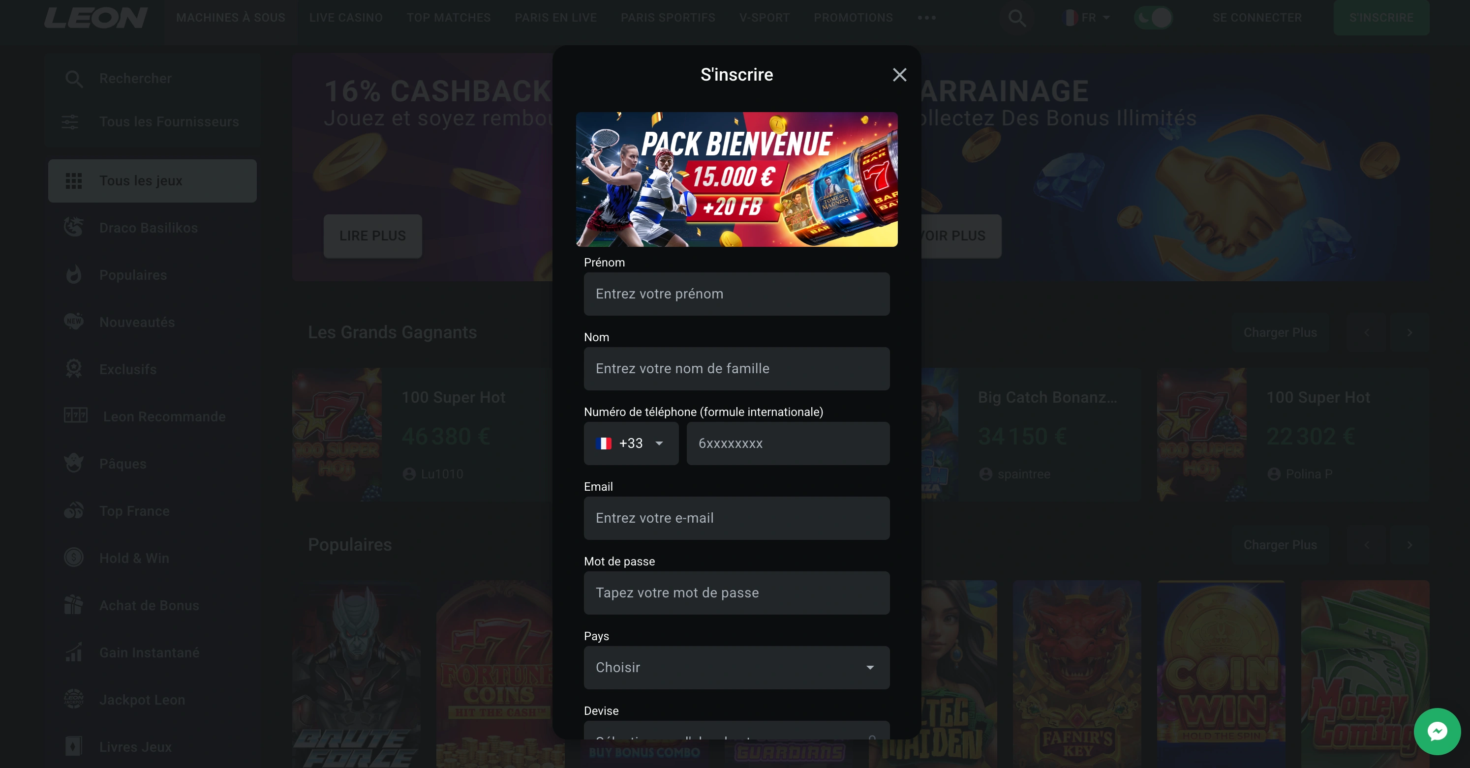Comment s'inscrire sur Leon casino ? Comment s'inscrire sur Leon casino ?